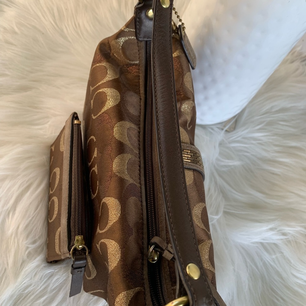 Vintage LMT EDITION Coach Signature Mini  Shoulder Bag & Keychain Card Holder - Picture 8 of 15